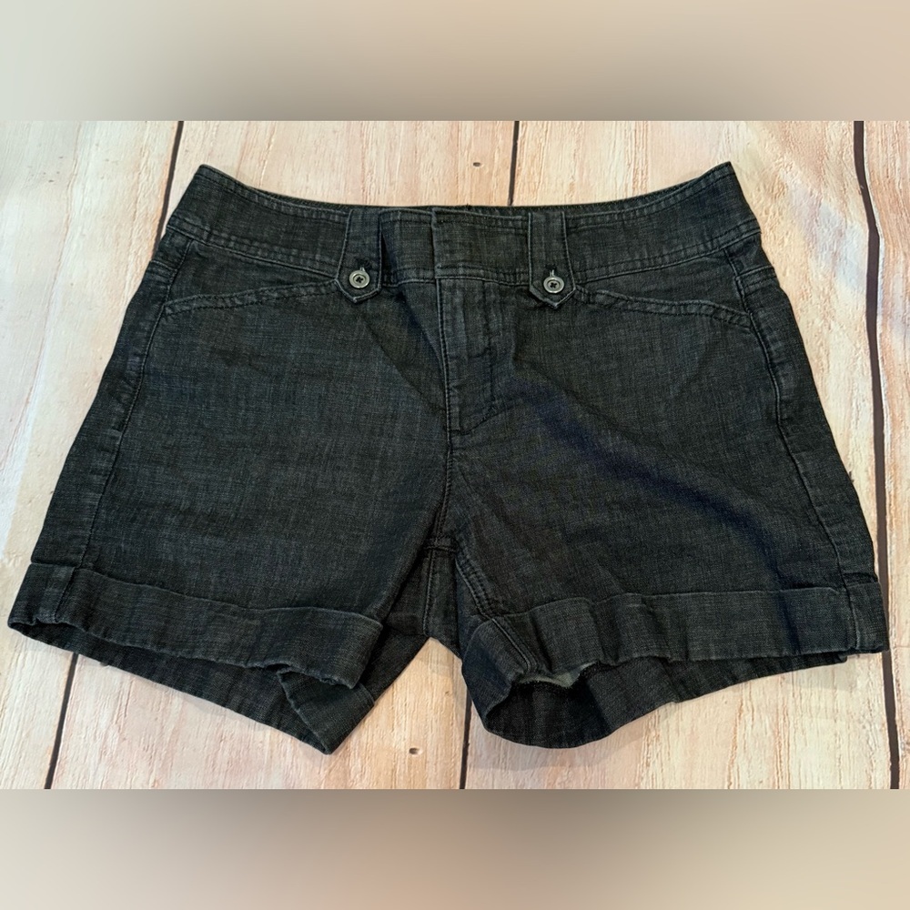 White House Black Market Black Denim Jean Shorts